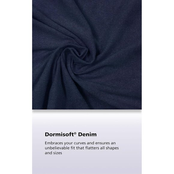 Denim Leggings for Women Stretchy Pajama Feel Drawstring Waist Flattering - Picture 4 of 4